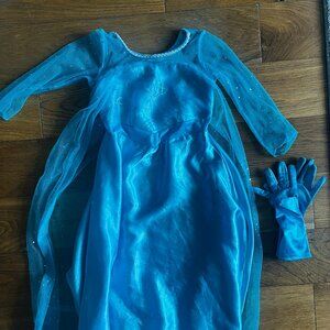 Princess Elsa Frozen Costume for Girls 110cm